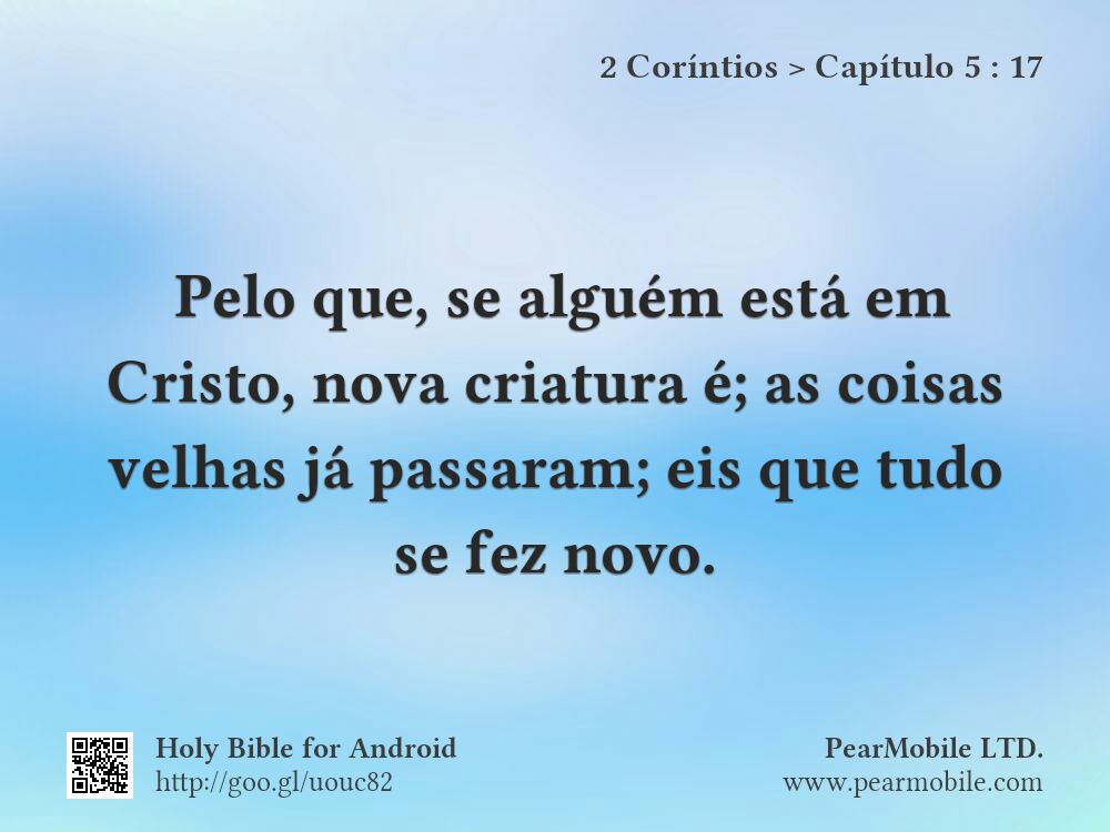 2 Coríntios, Capítulo 5:17